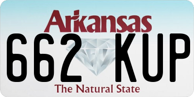 AR license plate 662KUP