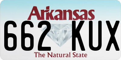 AR license plate 662KUX