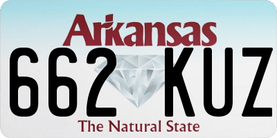 AR license plate 662KUZ