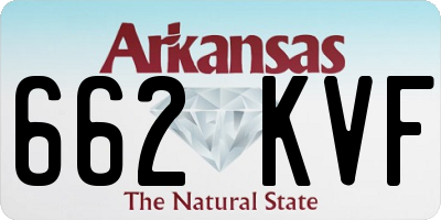 AR license plate 662KVF