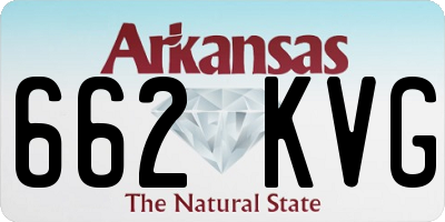 AR license plate 662KVG