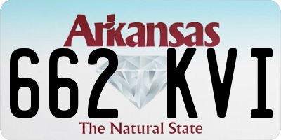 AR license plate 662KVI