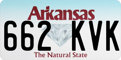 AR license plate 662KVK