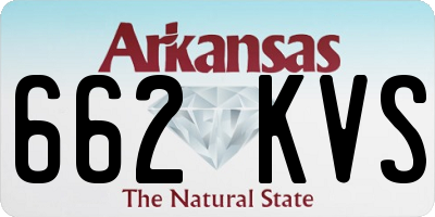 AR license plate 662KVS