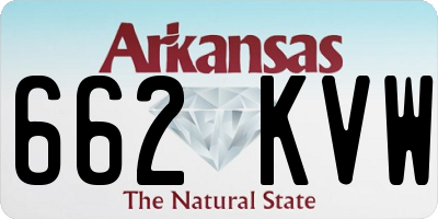 AR license plate 662KVW