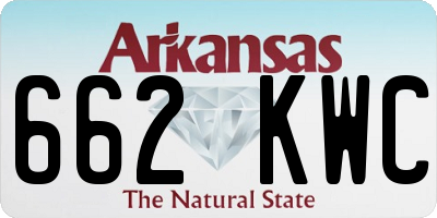 AR license plate 662KWC