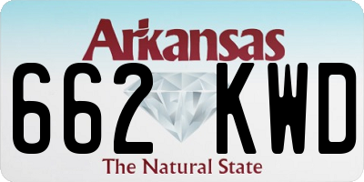 AR license plate 662KWD