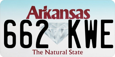 AR license plate 662KWE