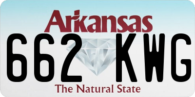 AR license plate 662KWG