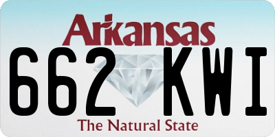 AR license plate 662KWI