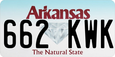 AR license plate 662KWK