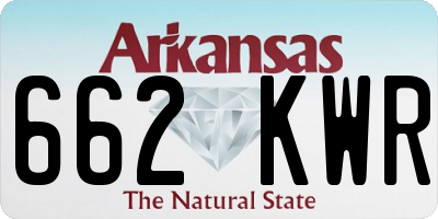 AR license plate 662KWR