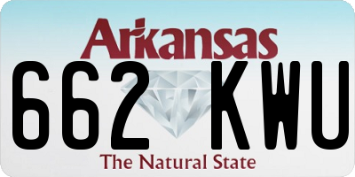 AR license plate 662KWU