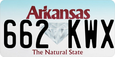 AR license plate 662KWX