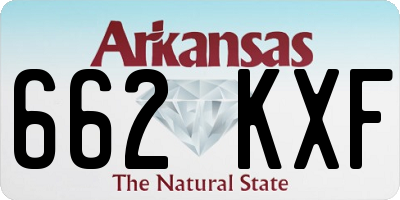 AR license plate 662KXF