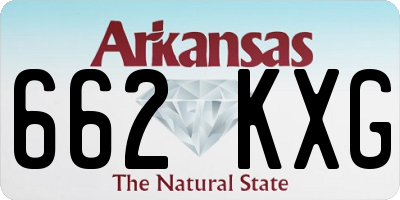 AR license plate 662KXG