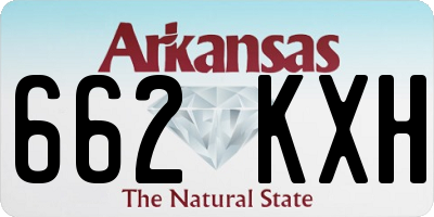 AR license plate 662KXH