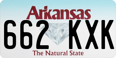 AR license plate 662KXK