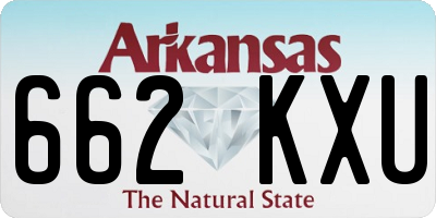 AR license plate 662KXU