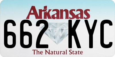 AR license plate 662KYC
