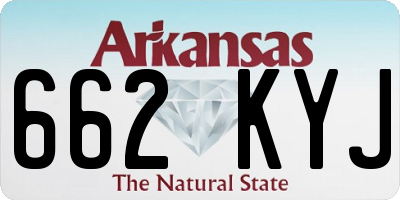 AR license plate 662KYJ