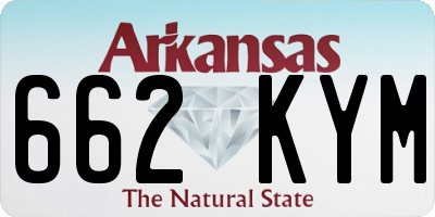 AR license plate 662KYM
