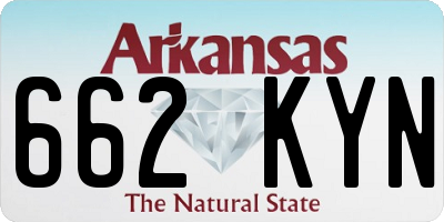 AR license plate 662KYN
