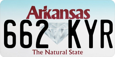 AR license plate 662KYR