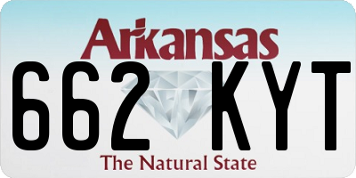 AR license plate 662KYT