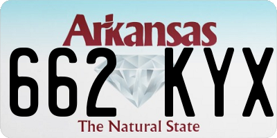 AR license plate 662KYX