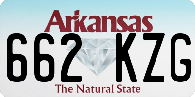AR license plate 662KZG