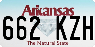 AR license plate 662KZH