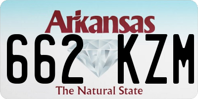 AR license plate 662KZM