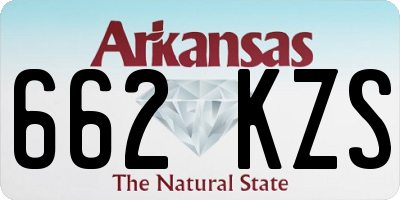 AR license plate 662KZS