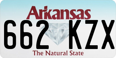 AR license plate 662KZX