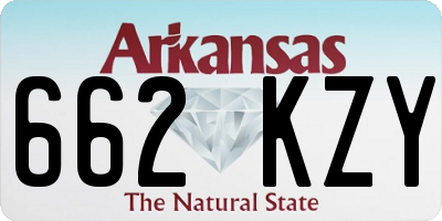 AR license plate 662KZY