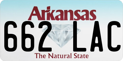AR license plate 662LAC