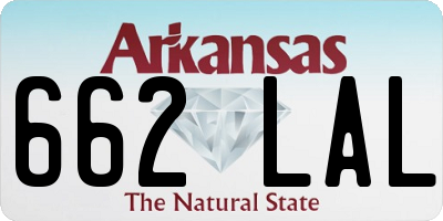 AR license plate 662LAL