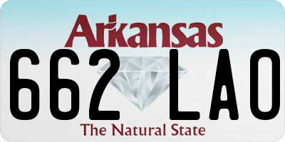 AR license plate 662LAO