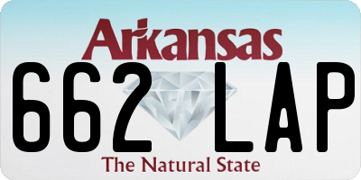 AR license plate 662LAP