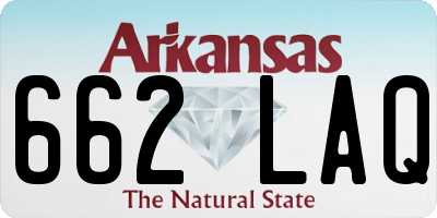 AR license plate 662LAQ