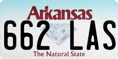 AR license plate 662LAS