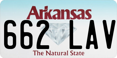 AR license plate 662LAV