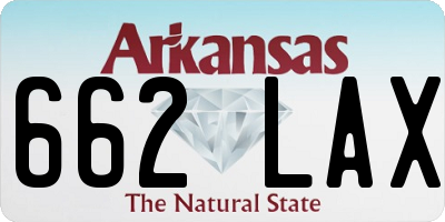 AR license plate 662LAX
