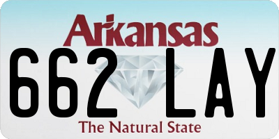 AR license plate 662LAY