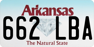 AR license plate 662LBA
