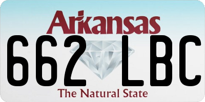 AR license plate 662LBC