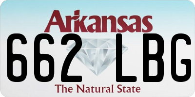 AR license plate 662LBG