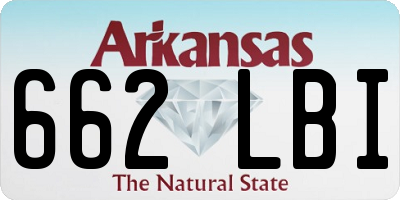 AR license plate 662LBI