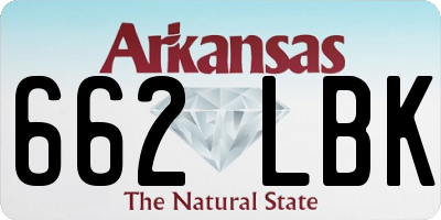 AR license plate 662LBK